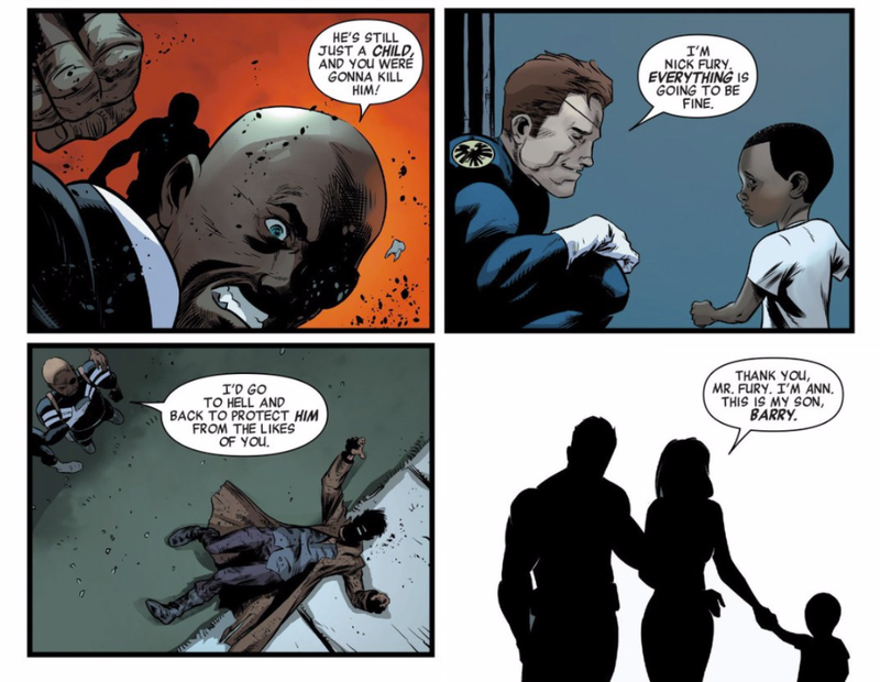 Illustration for article titled Marvel's Newest Nick Fury Comic Has a Time-Traveling Super-Racist and a Very Special Guest Star
